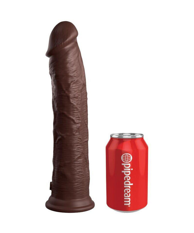king cock elite dildo realistico in silicone 28 cm marrone