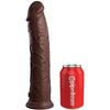 king cock elite dildo realistico in silicone 28 cm marrone