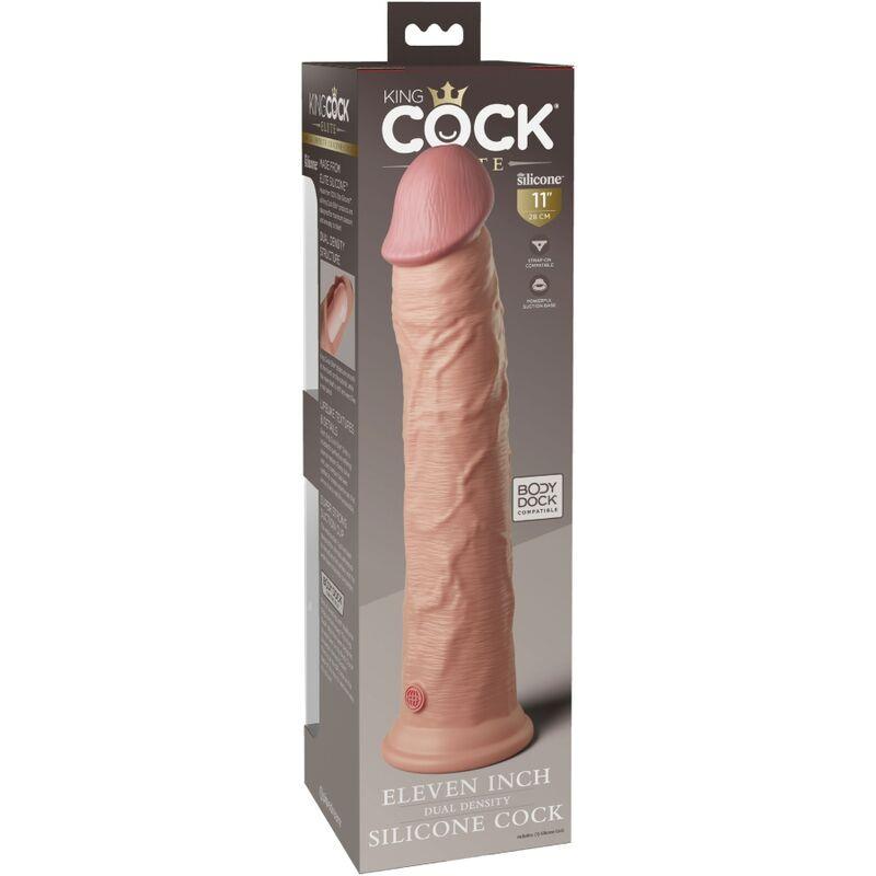 king cock elite dildo realistico in silicone 28 cm