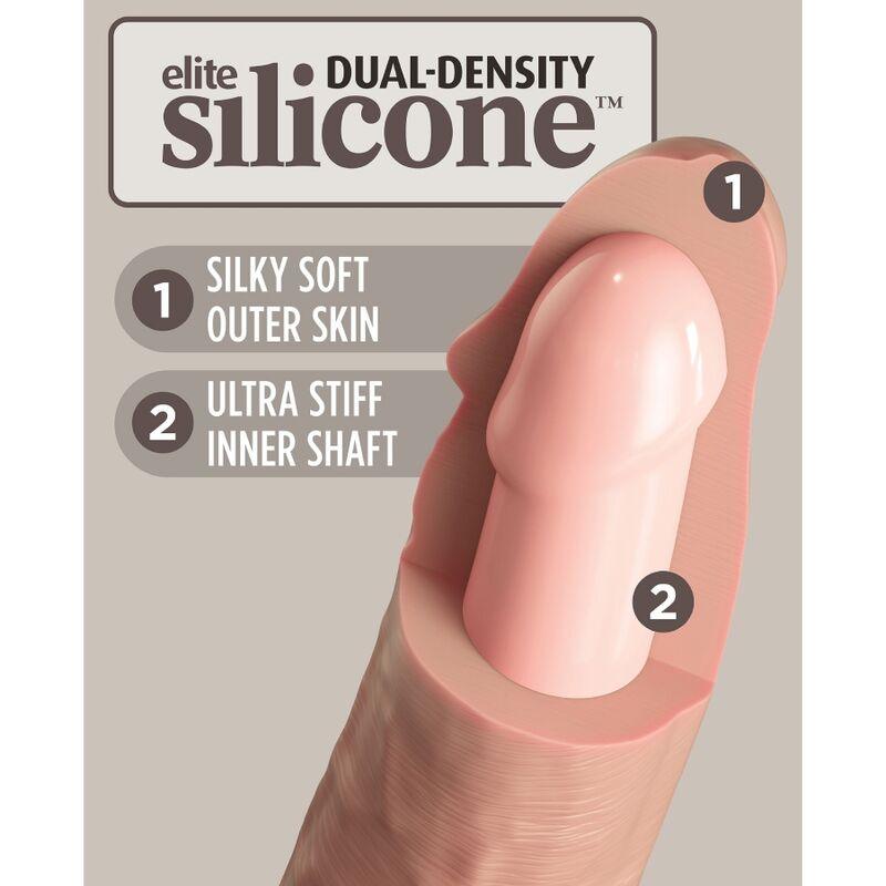 king cock elite dildo realistico in silicone 28 cm