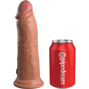 king cock elite dildo realistico vibrante e silicone 20 3 cm caramel