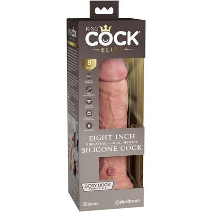 king cock elite dildo realistico vibrante e silicone 20 3 cm