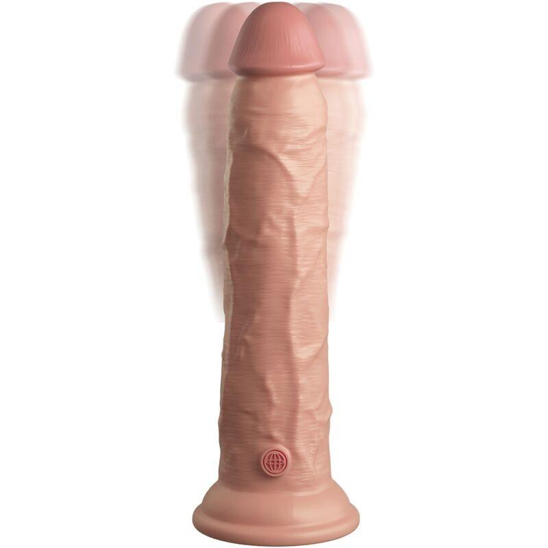 king cock elite vibratore dildo realistico e telecomando in silicone 23 cm