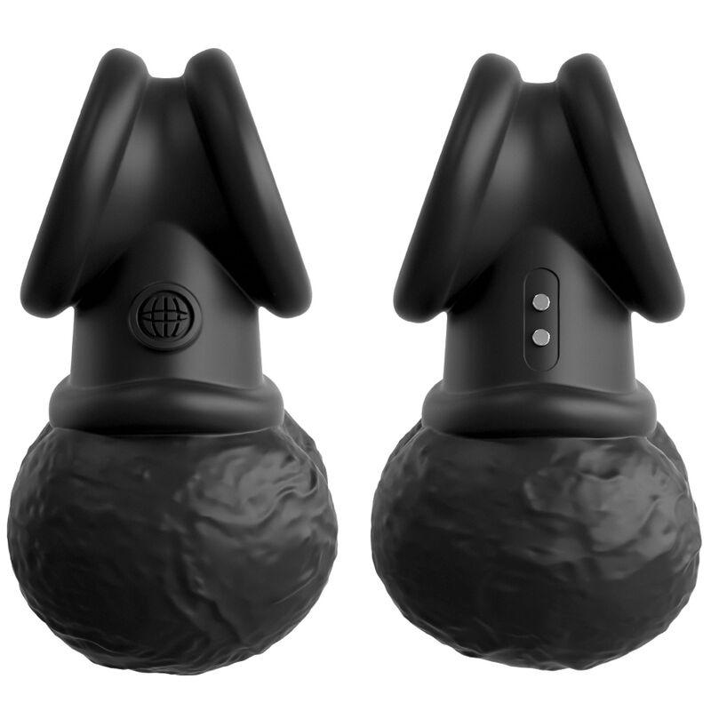 king cock elite anello con testicolo vibrante in silicone