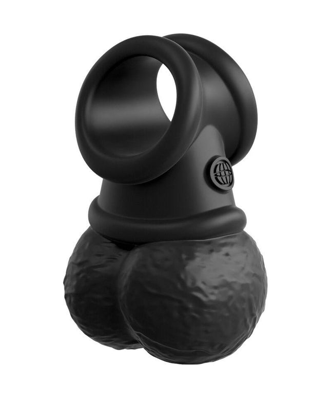 king cock elite anello con testicolo vibrante in silicone