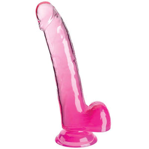 king cock clear dildo con testicoli 20 3 cm rosa