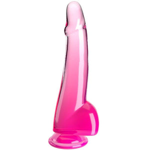 king cock clear dildo con testicoli 19 cm rosa