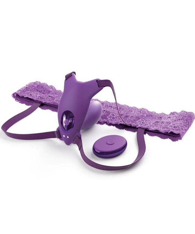 fantasy for her pettorina g spot butterfly con vibratore ricaricabile e telecomando viola