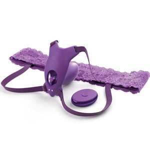 fantasy for her pettorina g spot butterfly con vibratore ricaricabile e telecomando viola