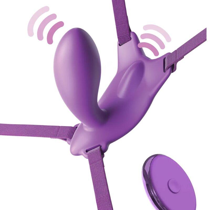 fantasy for her pettorina g spot butterfly con vibratore ricaricabile e telecomando viola