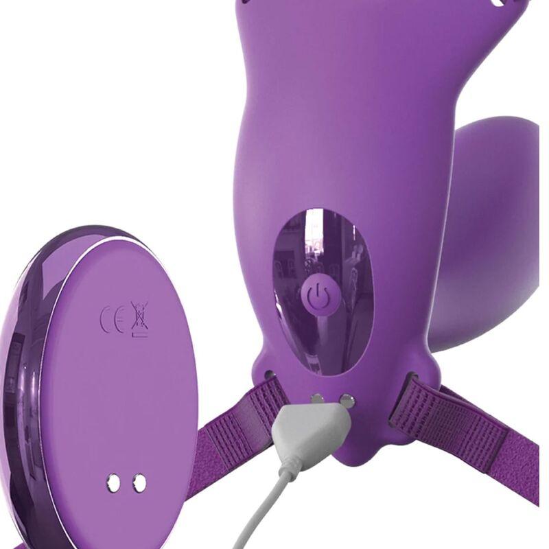 fantasy for her pettorina g spot butterfly con vibratore ricaricabile e telecomando viola