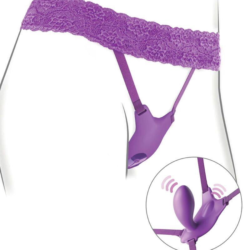 fantasy for her pettorina g spot butterfly con vibratore ricaricabile e telecomando viola