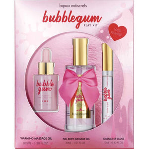 bijoux indiscrets kit bubblegum play con olio gel e lucida labbra