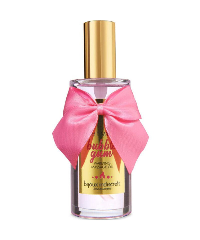 bijoux indiscrets light my fire olio da massaggio effetto calore gusto gomma