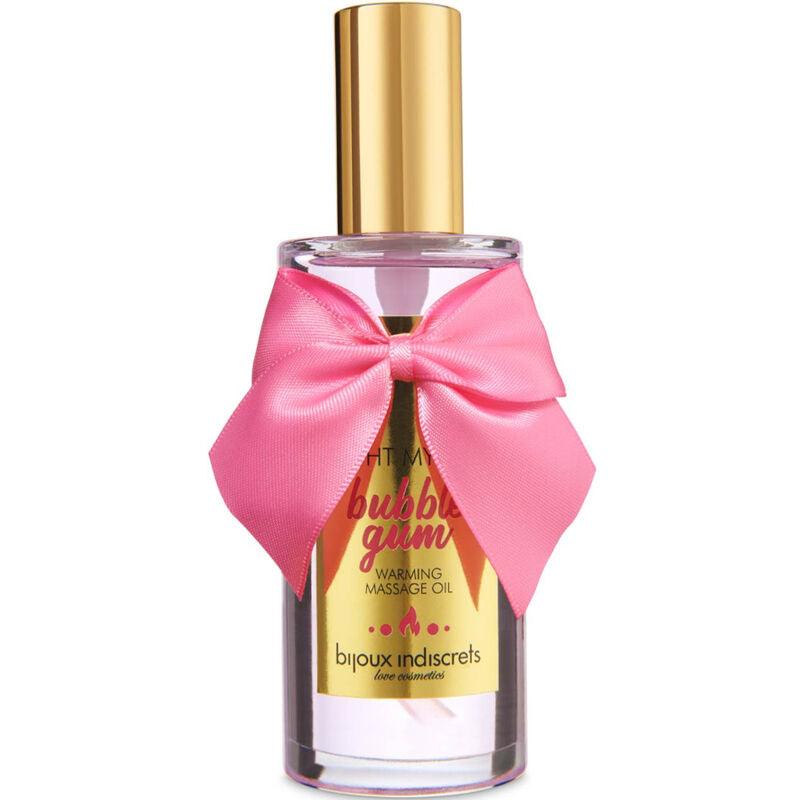 bijoux indiscrets light my fire olio da massaggio effetto calore gusto gomma