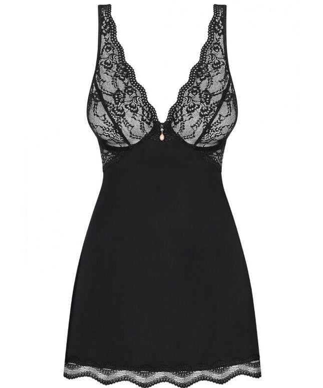 obsessive babydoll e perizoma luvae nero xs s
