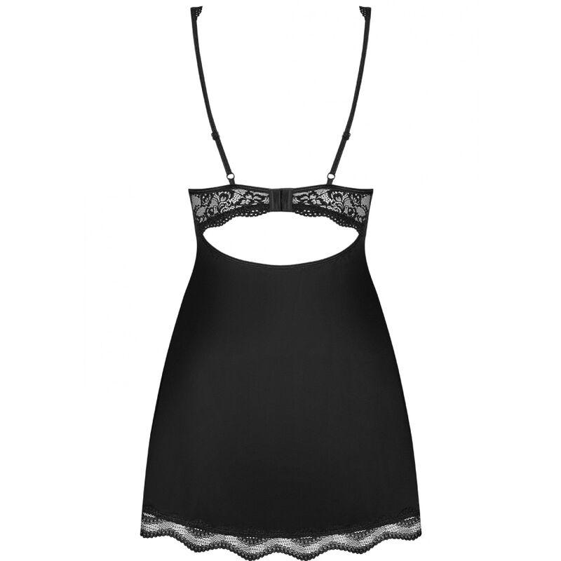 obsessive babydoll e perizoma luvae nero xs s