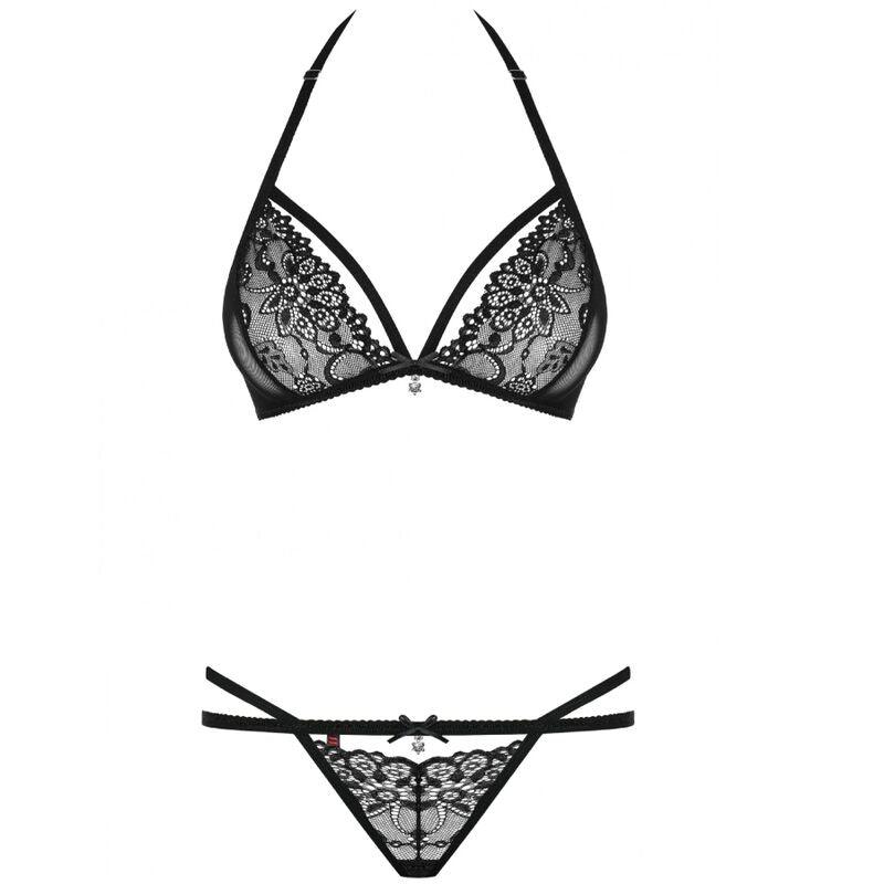 obsessive 838 set due pezzi nero s m