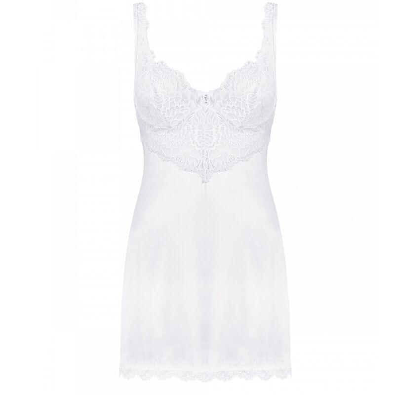 obsessive chemise amor blanco e tanga bianco s m