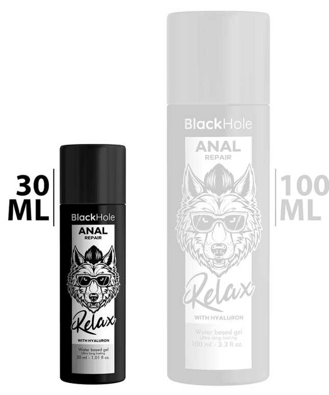 black hole riparazione anale relax a base acqua con ialurone 30 ml