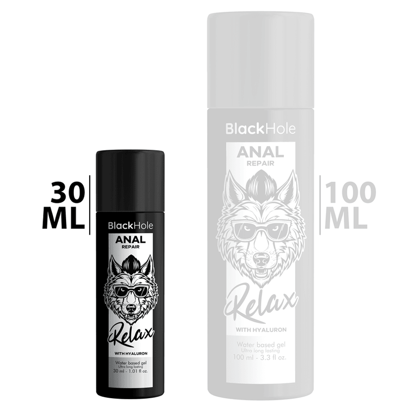 black hole riparazione anale relax a base acqua con ialurone 30 ml