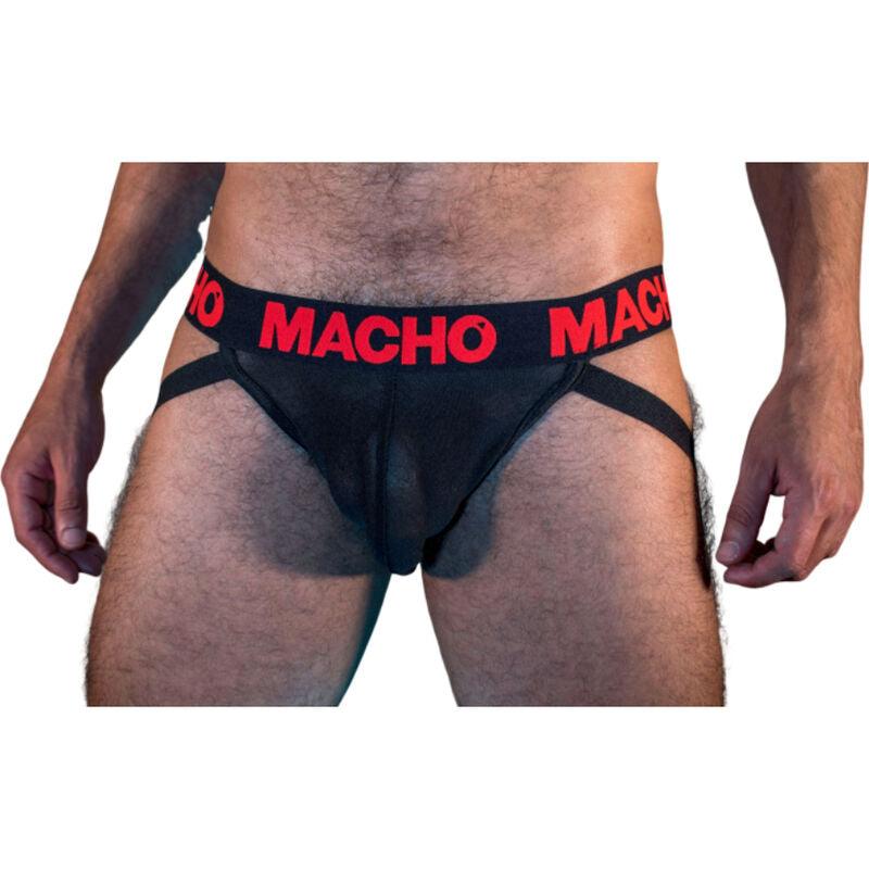 macho mx26x2 jock nero rosso s