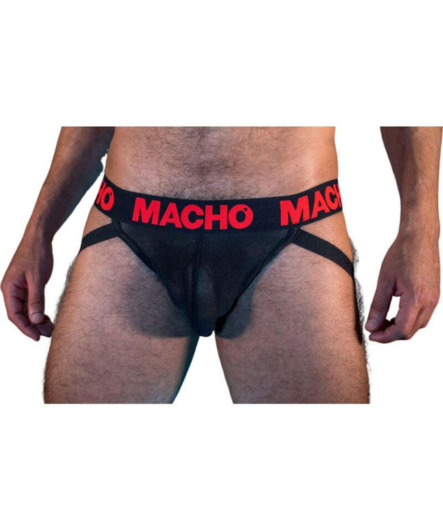 macho mx26x2 jock nero rosso s