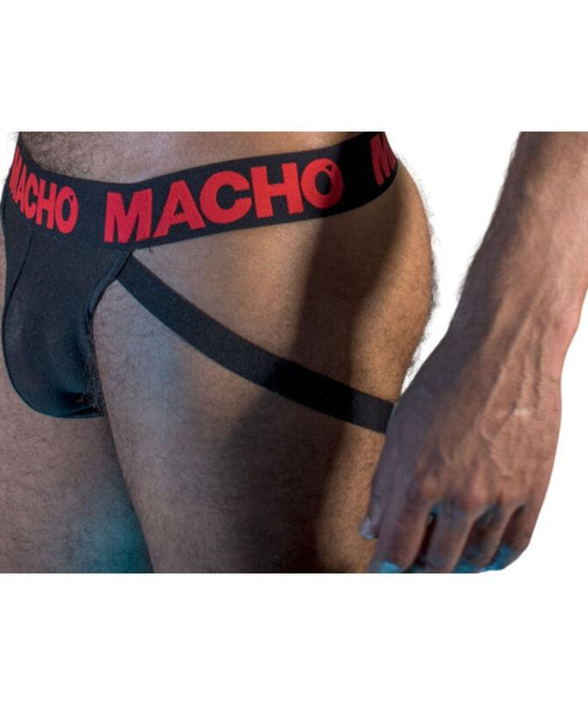 macho mx26x2 jock nero rosso s