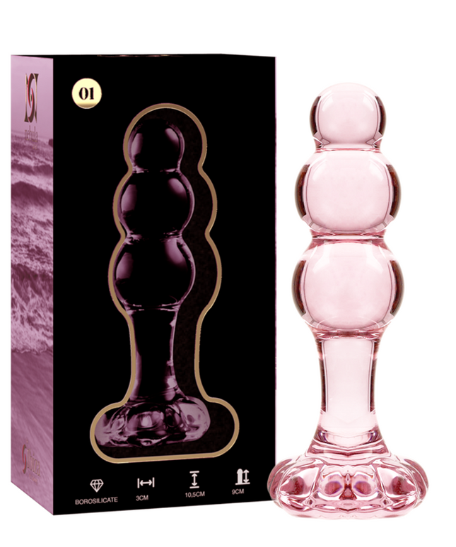 NEBULA SERIES BY IBIZA - MODELLO 1 TAPPO VETRO BOROSILICATO TRASPARENTE 10.5 CM -O- 3 CM