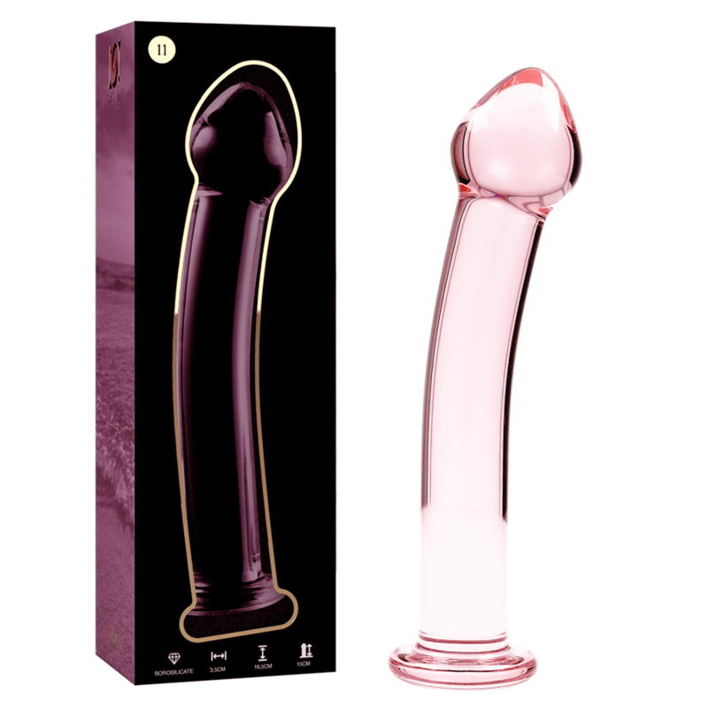 nebula series by ibiza modello 11 dildo in vetro borosilicato trasparente 16 cm o 3 cm