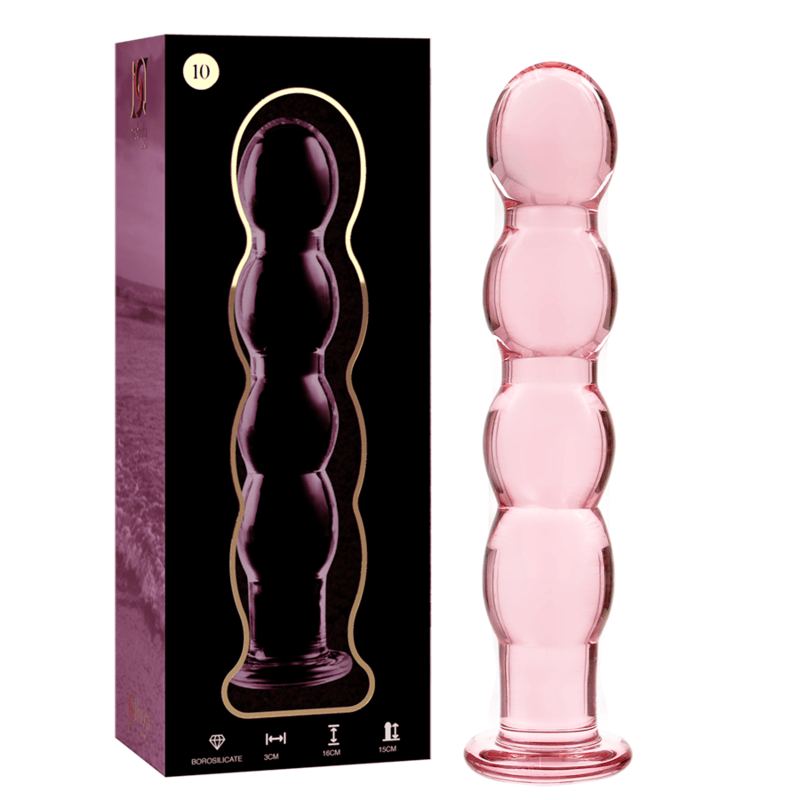 nebula series by ibiza modello 10 dildo in vetro borosilicato trasparente 16 5 cm o 3 5 cm