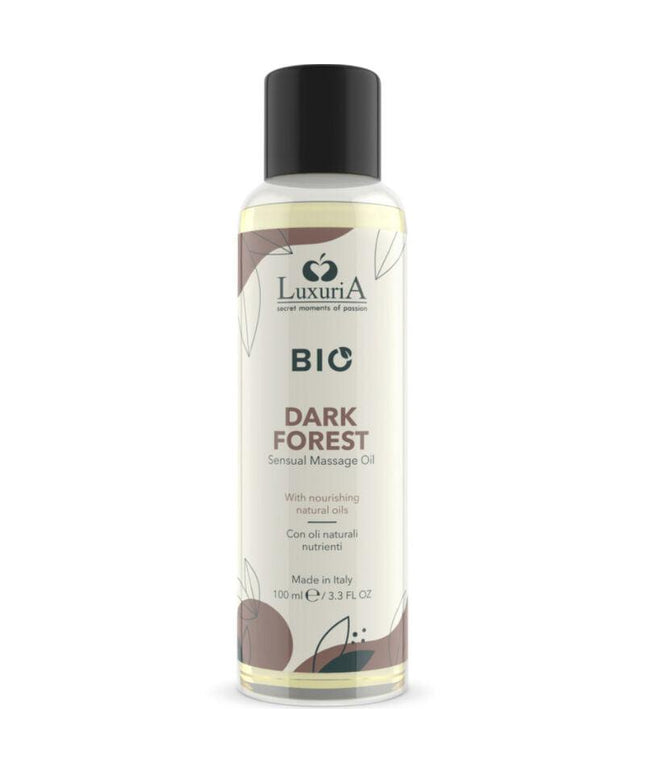 intimateline luxuria olio da massaggio bio foresta oscura 100 ml