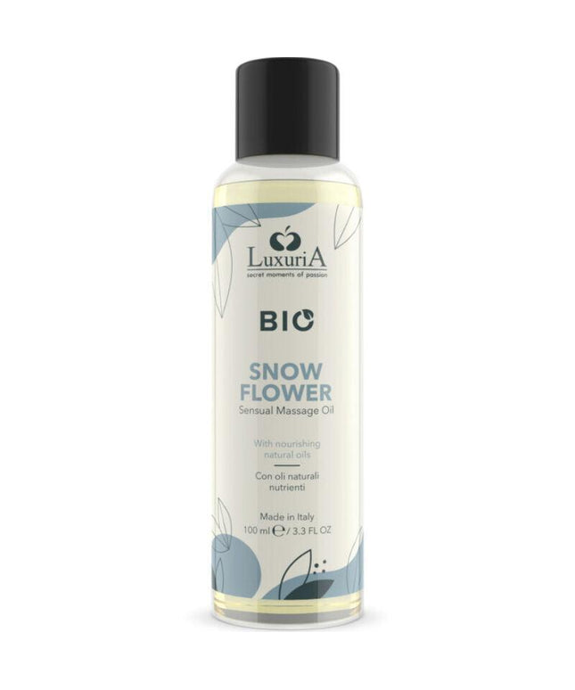 intimateline luxuria olio da massaggio ai fiori di neve bio 100 ml