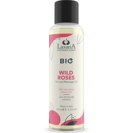 intimateline luxuria olio da massaggio bio alla rosa selvatica 100 ml