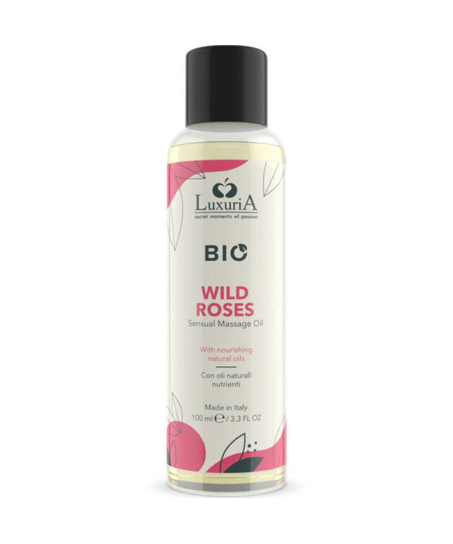 intimateline luxuria olio da massaggio bio alla rosa selvatica 100 ml