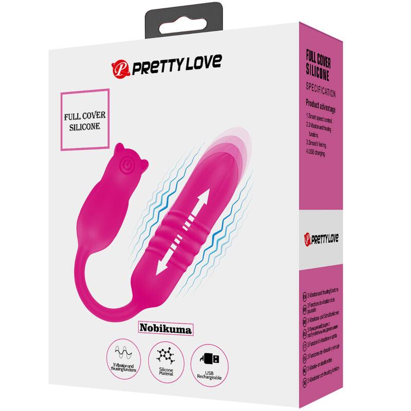 pretty love proiettore vibrante in silicone rosa