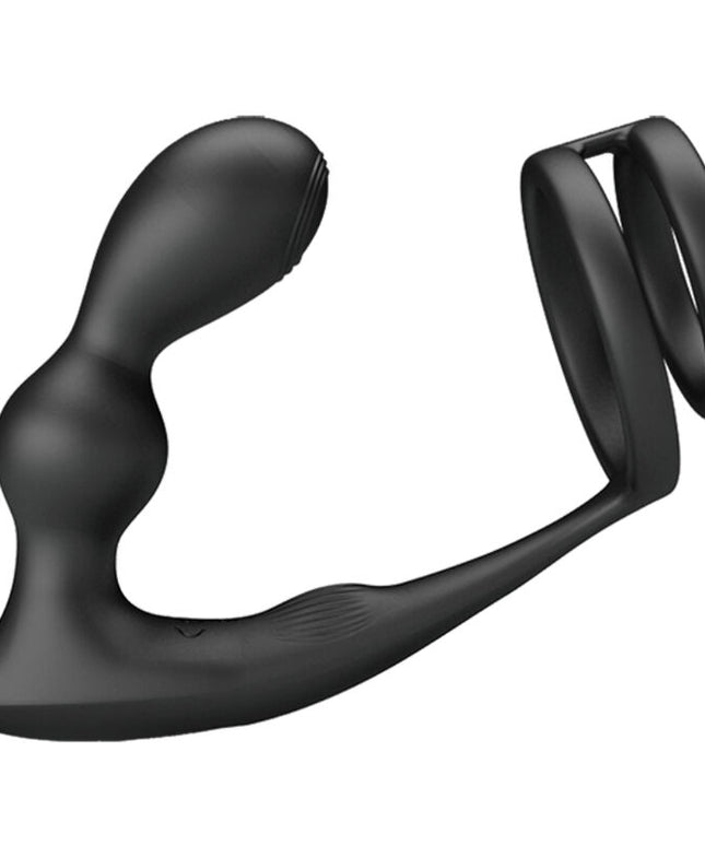 PRETTY LOVE - ANELLO PER PENE MARSHALL CON PLUG ANALE VIBRANTE CON TELECOMANDO