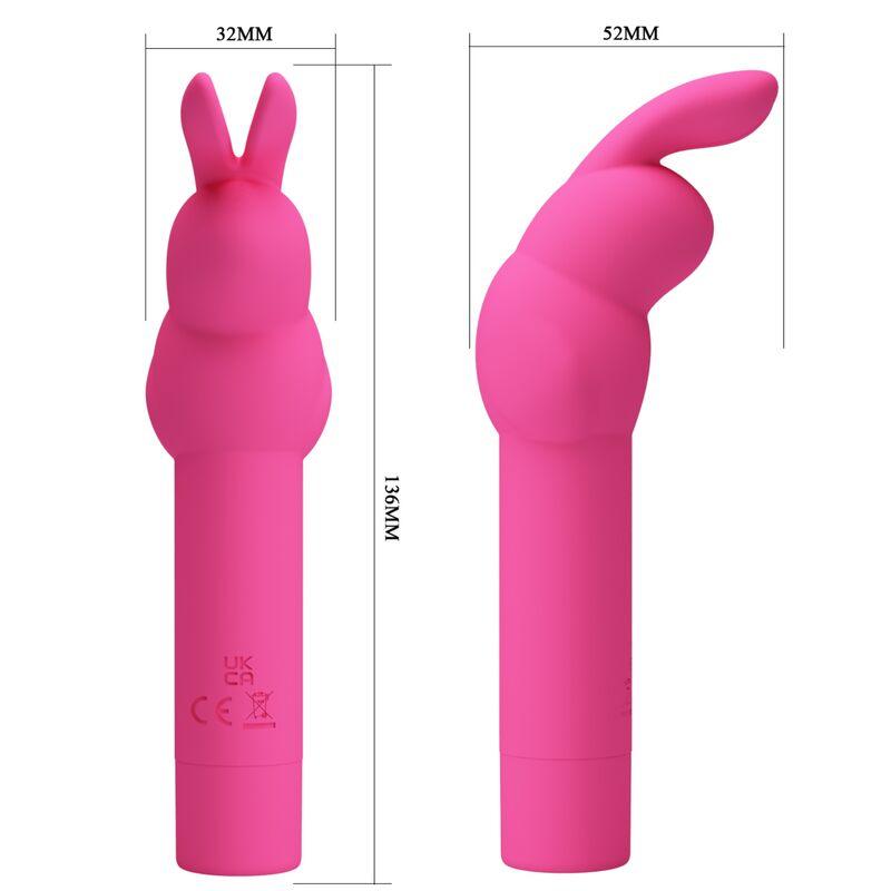 pretty love vibratore in silicone coniglio gerardo fuschia