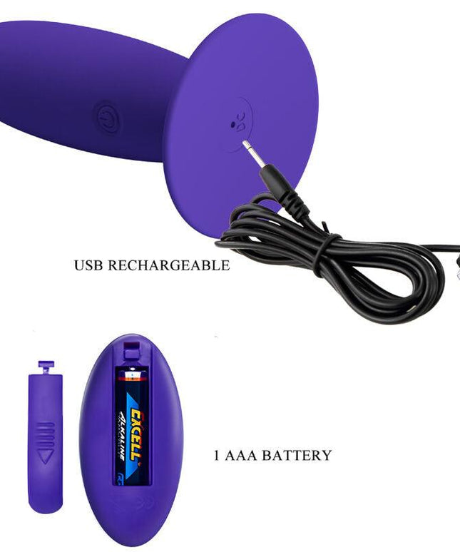 pretty love youth plug vibratore anale telecomando violetto
