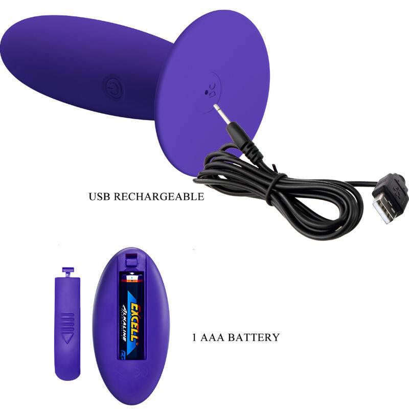 pretty love youth plug vibratore anale telecomando violetto