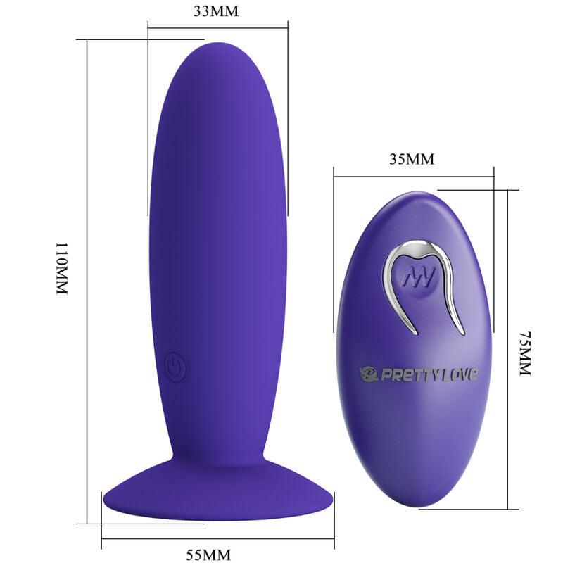 pretty love youth plug vibratore anale telecomando violetto