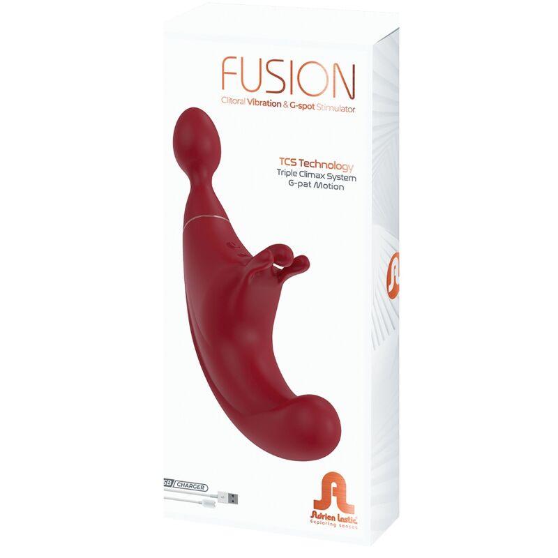 adrien lastic fusion stimolatore triplo clitoride e punto g rosso