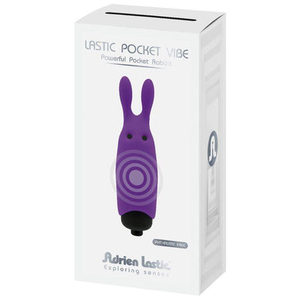 adrien lastic vibratore coniglio viola tascabile lastic