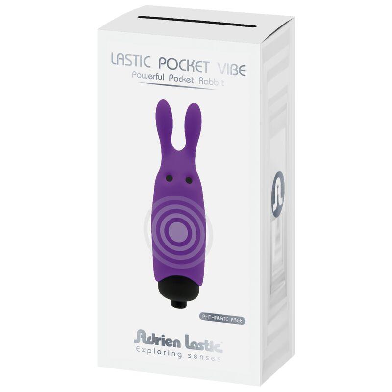 adrien lastic vibratore coniglio viola tascabile lastic