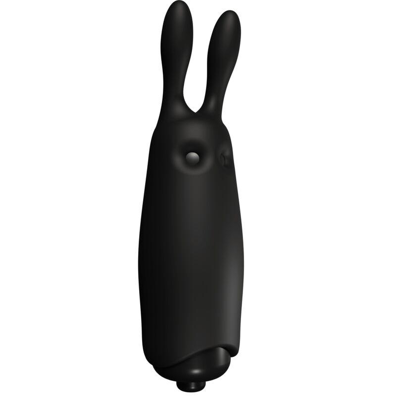 adrien lastic vibratore coniglio nero tascabile in lastic