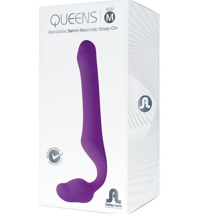 adrien lastic queens strap on flessibile viola taglia m