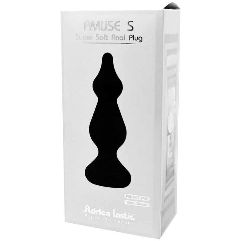 adrien lastic amuse plug anale in silicone nero taglia s