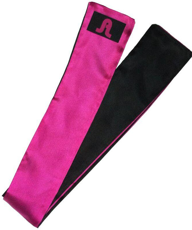 adrien lastic benda reversibile satinata rosa nero