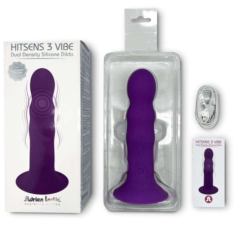 adrien lastic hitsens vibe 3 dildo in silicone viola