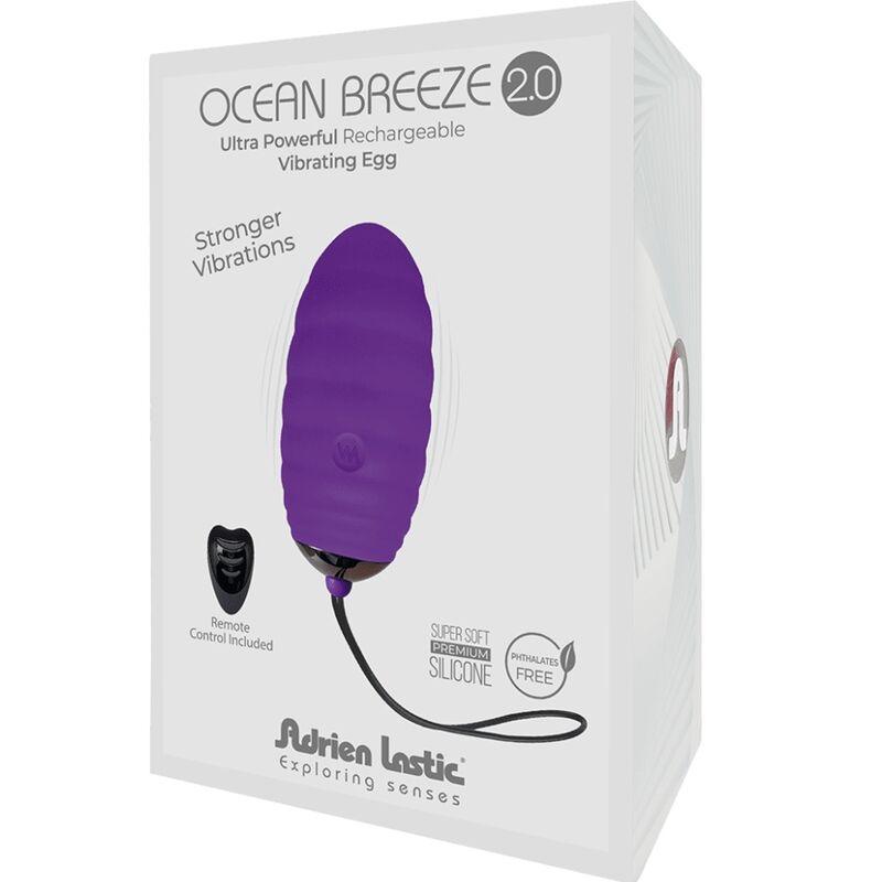 adrien lastic ocean breeze 2 0 uovo vibrante ricaricabile telecomando viola